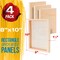 Unfinished Cradled Wood Panels for Painting, 2 Pack of 20x24 inch - Gallery Birch Wooden Canvas Boards 1-1/2" Deep - Mixed-Media Craft, Acrylic, Oil, Encaustic, Paint Pouring